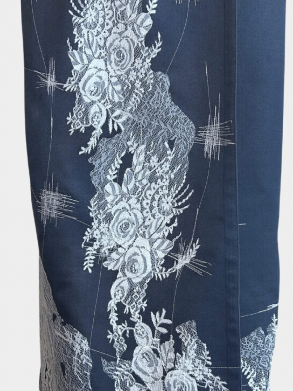 John Galliano 1994 Slate Blue Double Breasted Coat