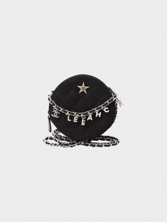 Chanel 2020 Black Cocostellar Round Clutch with Chain
