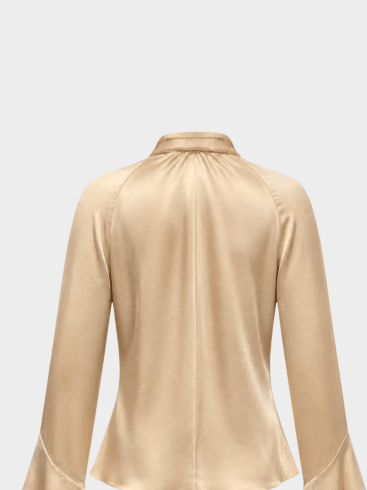Givenchy SS 1998 by Alexander McQueen Beige Silk Draped Shirt