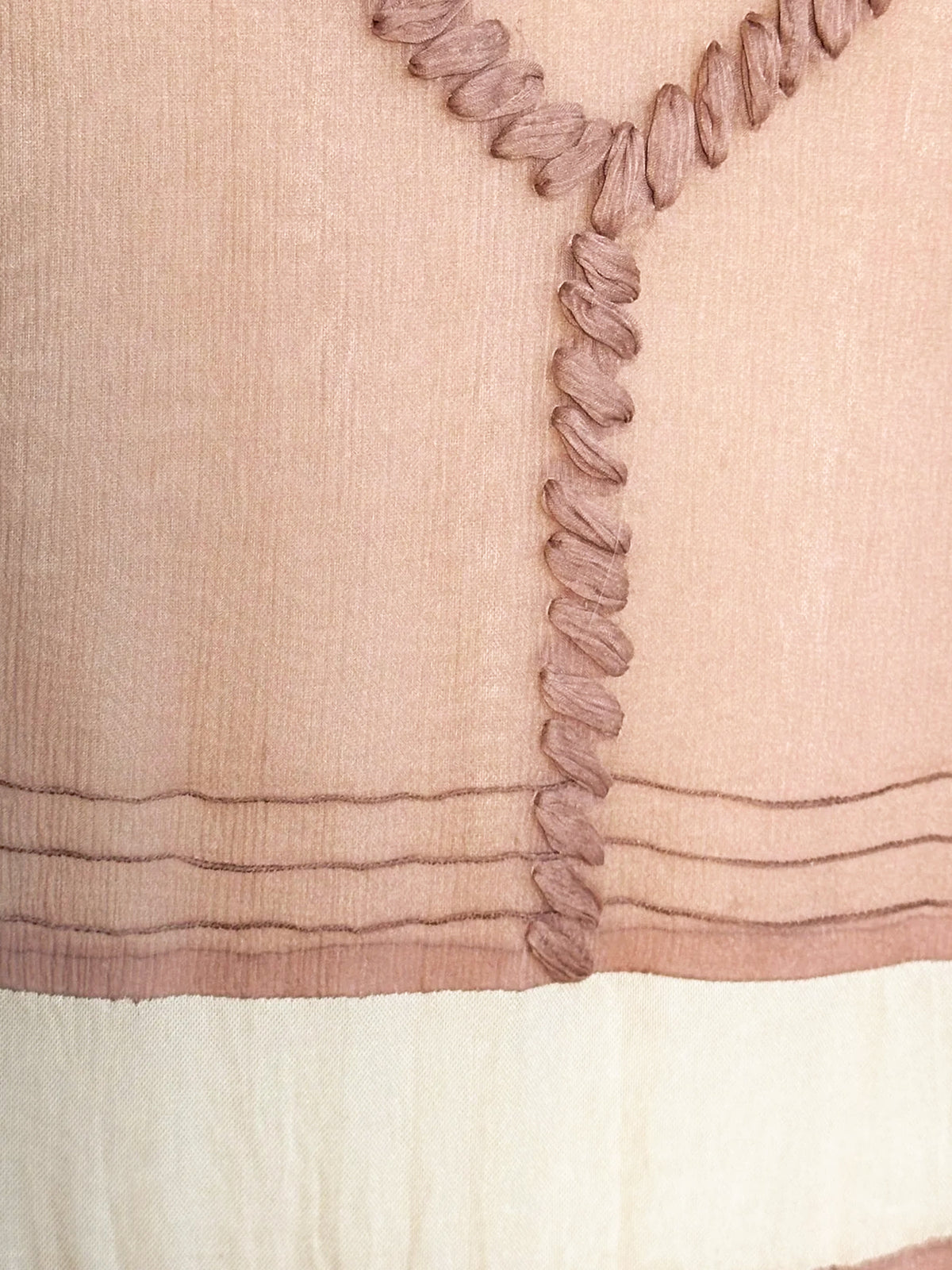 Prada FW 2005 Pink Whipstitch Silk Dress