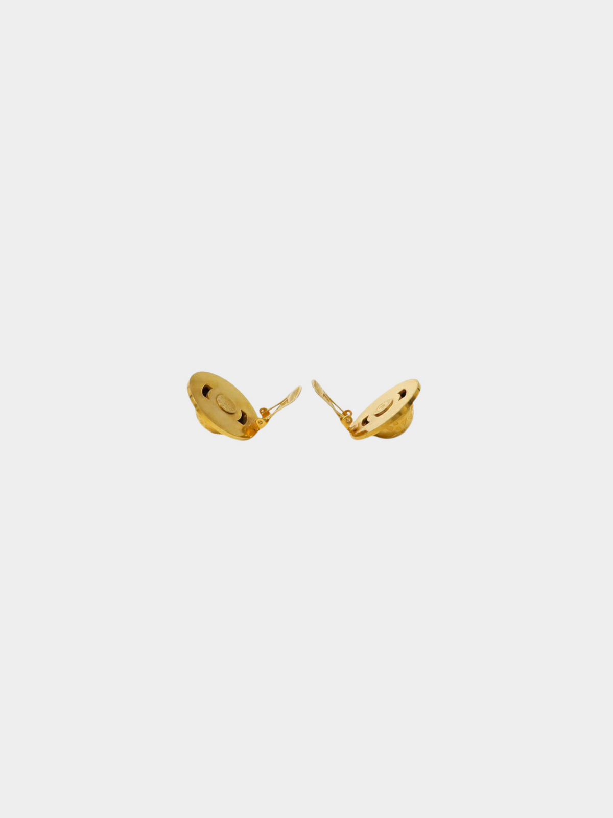 Celine 2000s Gold Star Ball Earrings