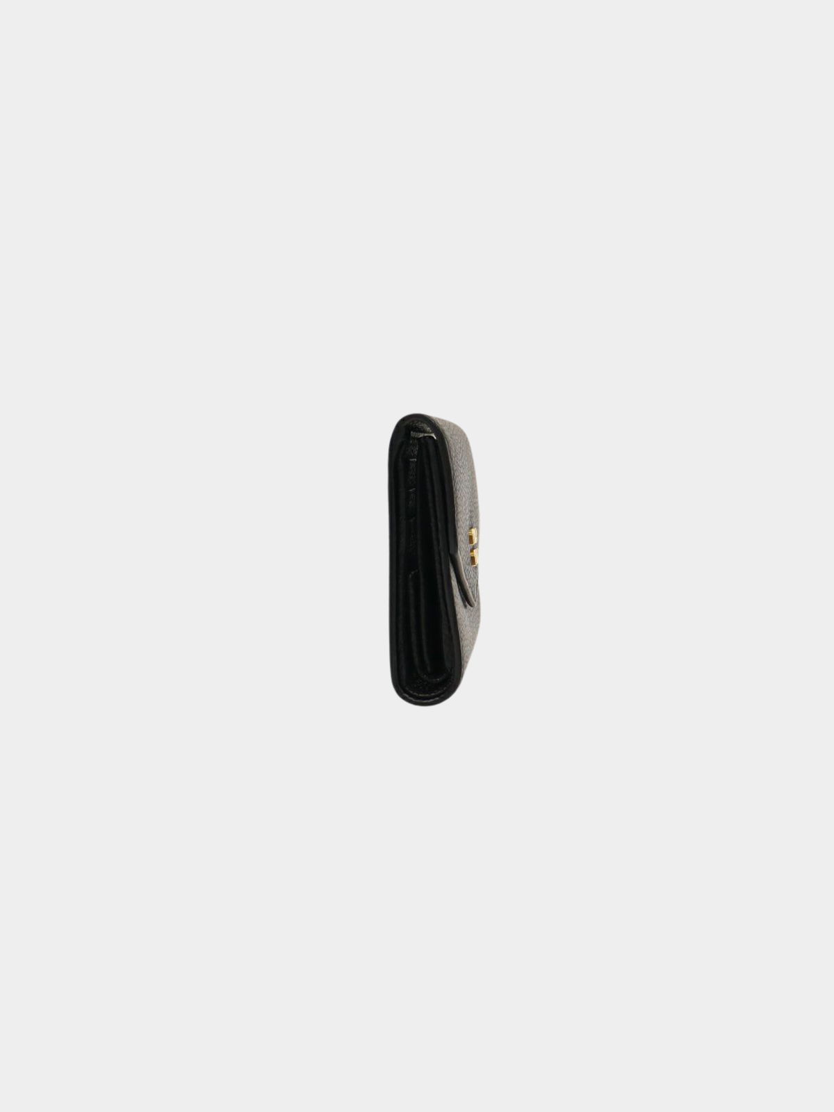 Miu Miu 2010s Black Leather Compact Wallet
