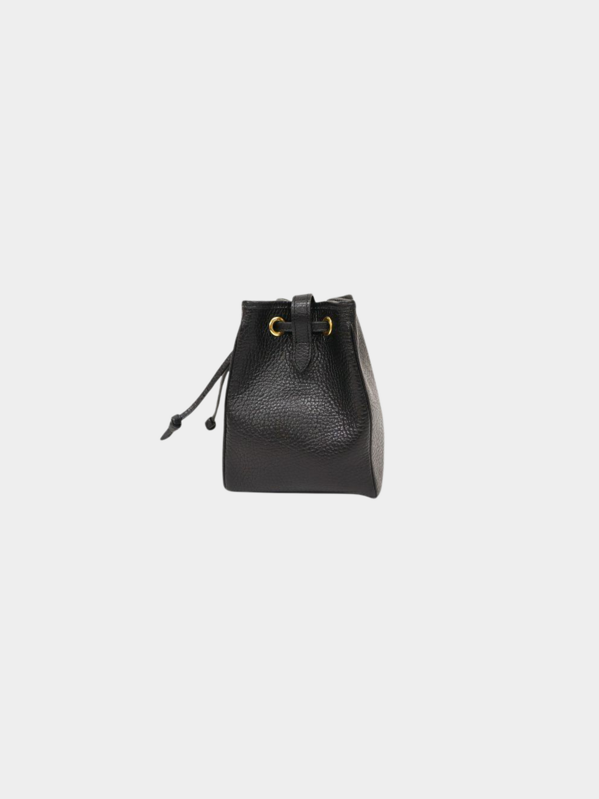 Christian Dior 2000s Black Leather CD Oval Mini Handbag