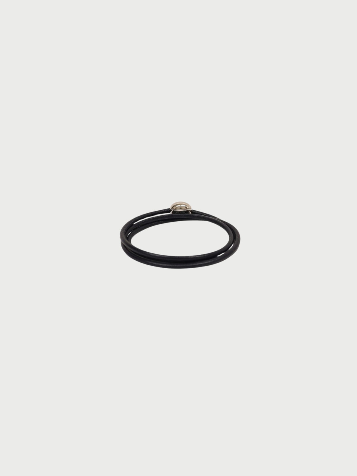 Loewe 2020s Navy Leather Pebble Bracelet