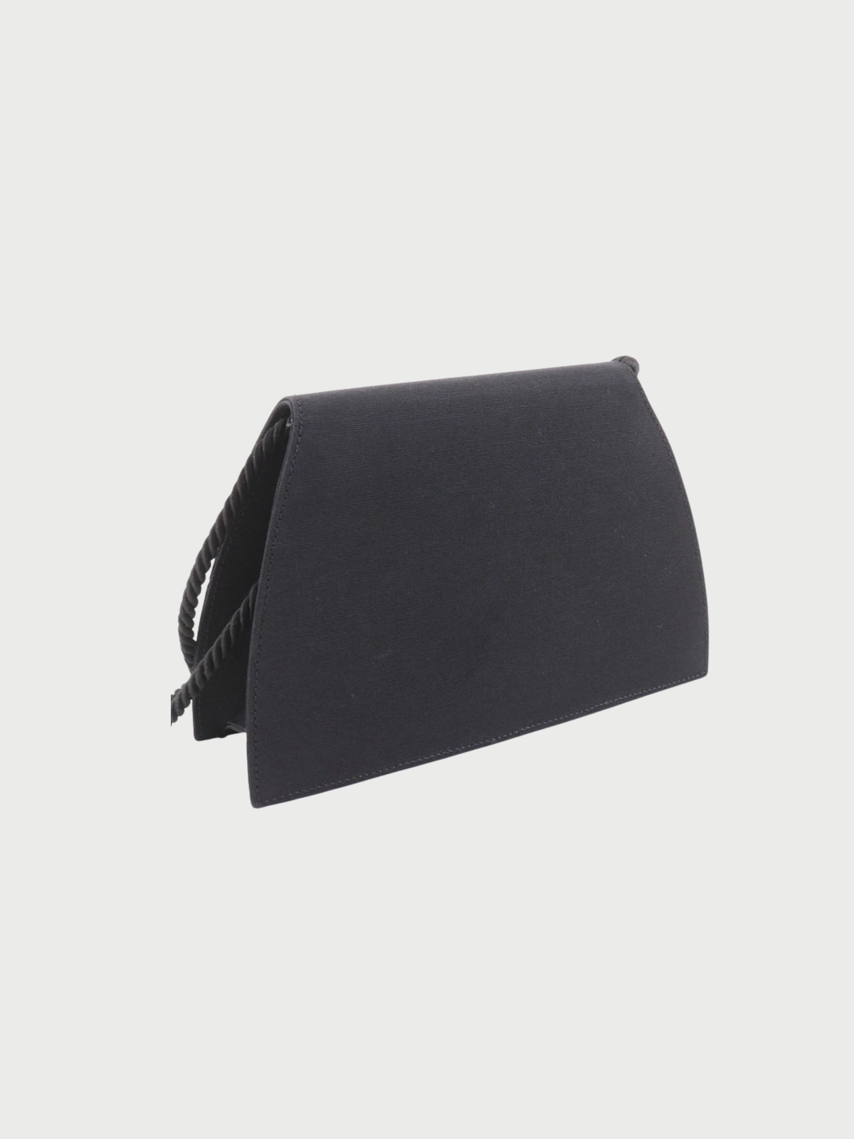 Yves Saint Laurent 2000s Black Cotton 2Way Party Shoulder Bag