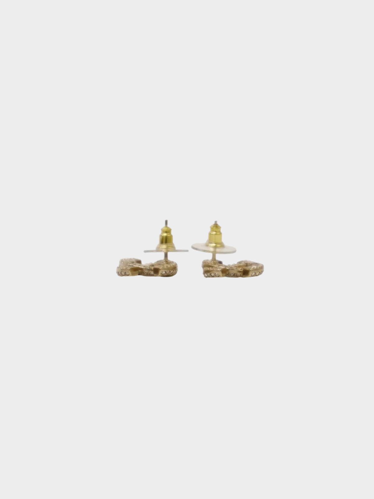 Chanel 2026 Gold Coco Rhinestone Earrings