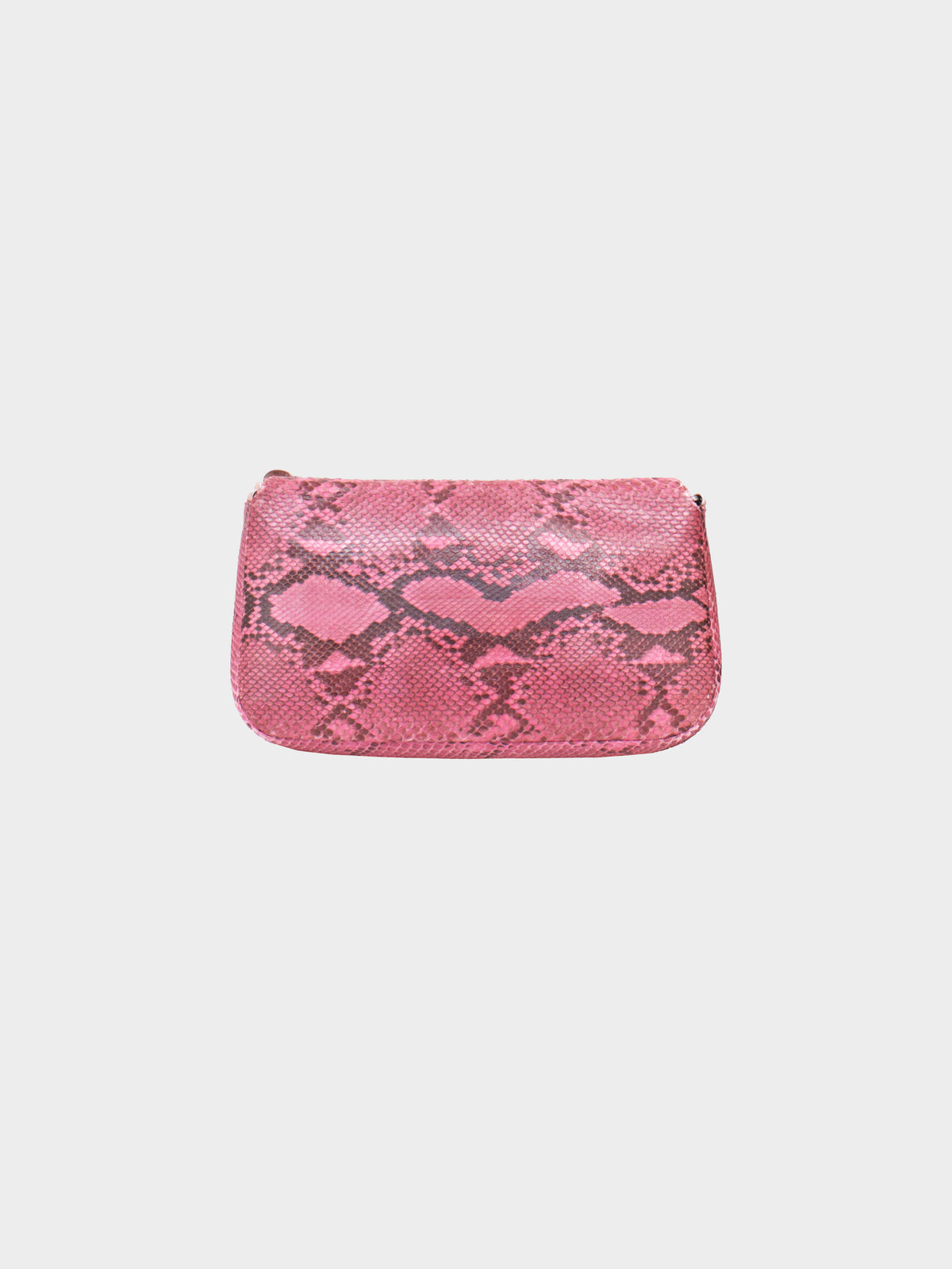 Christian Dior 2000s Pink Python Leather Maris Pearl Shoulder Bag