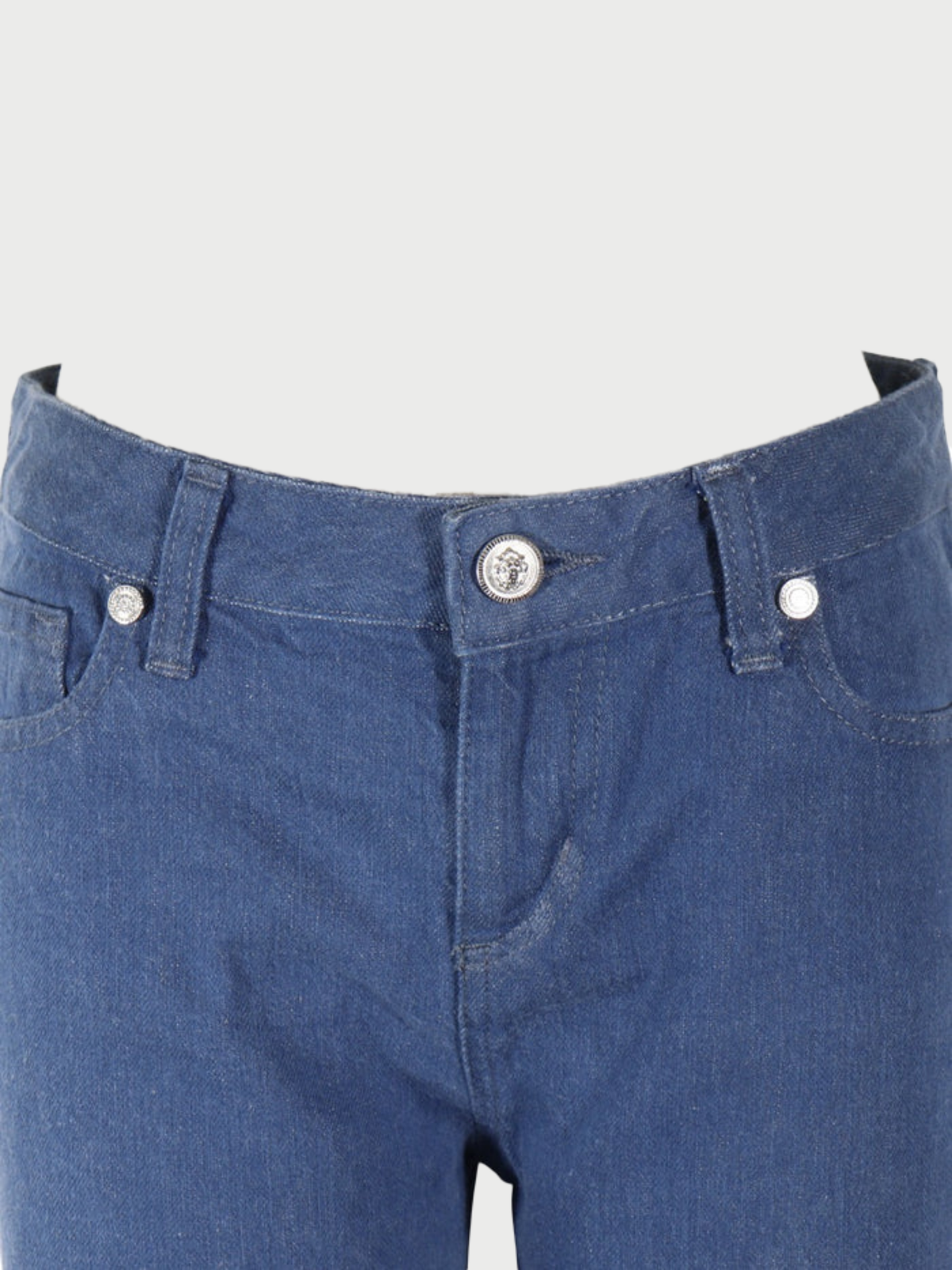 Chanel SS 2009 Blue Denim Matelassé Stitch Jeans
