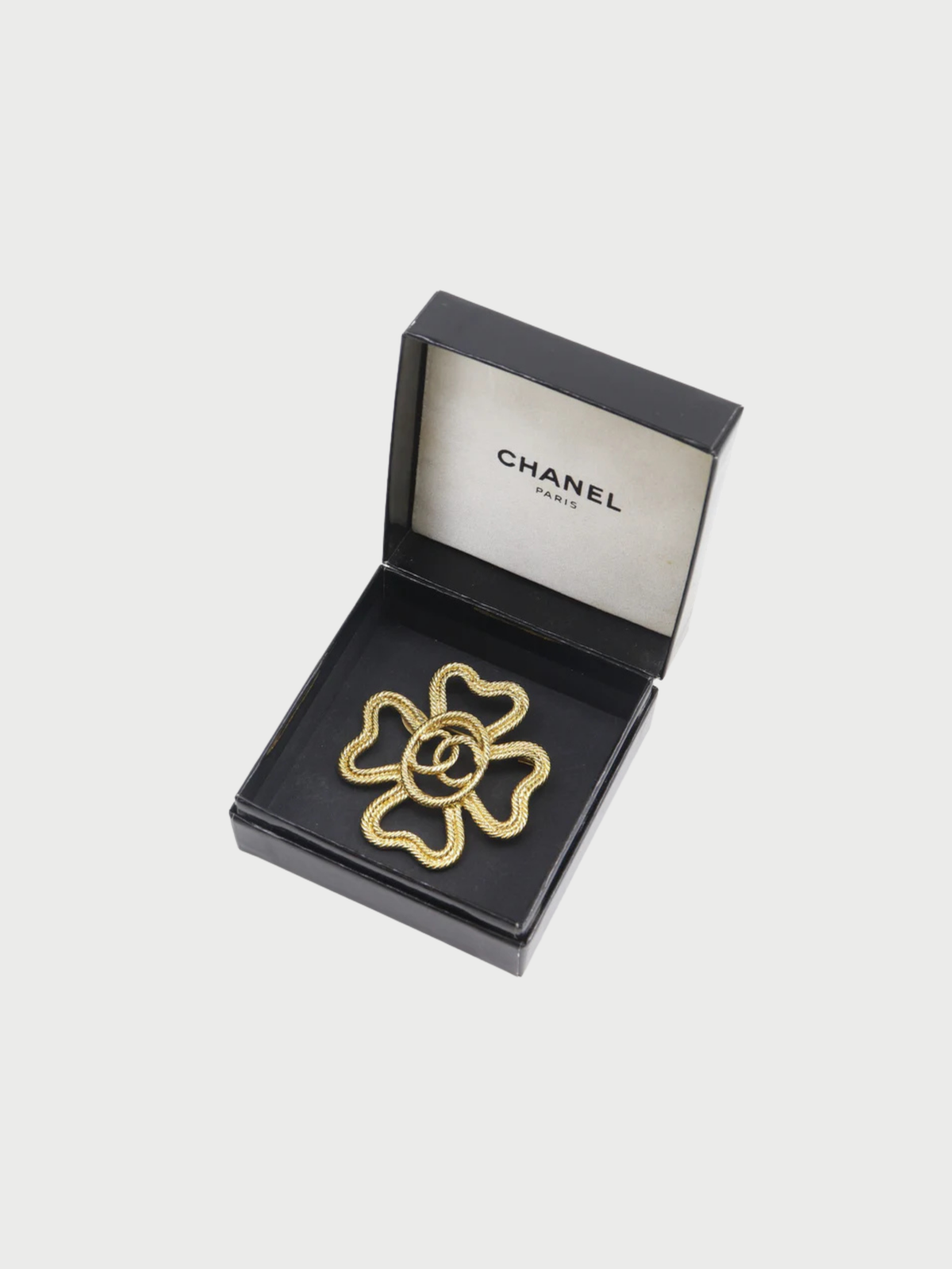 Chanel 1990s Gold Plated COCO Mark Brooch