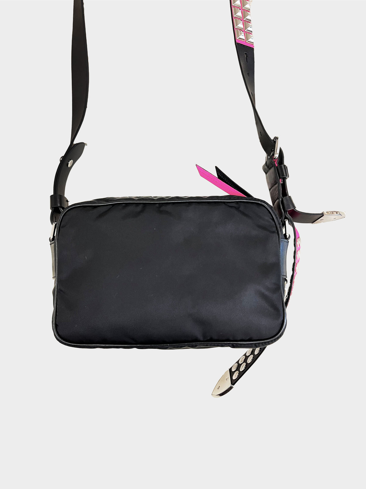 Prada 2010s Black Tessuto Nylon New Vela Shoulder Bag