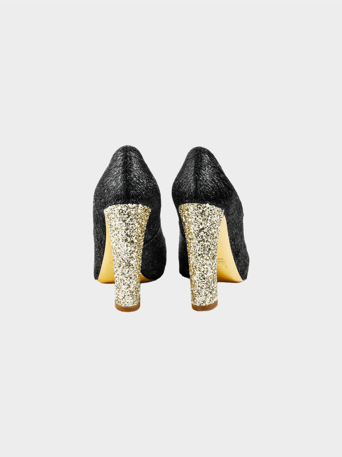 Miu Miu 2011 Calzature Donna Cavallino Lame Ponyhair Glitter Pumps