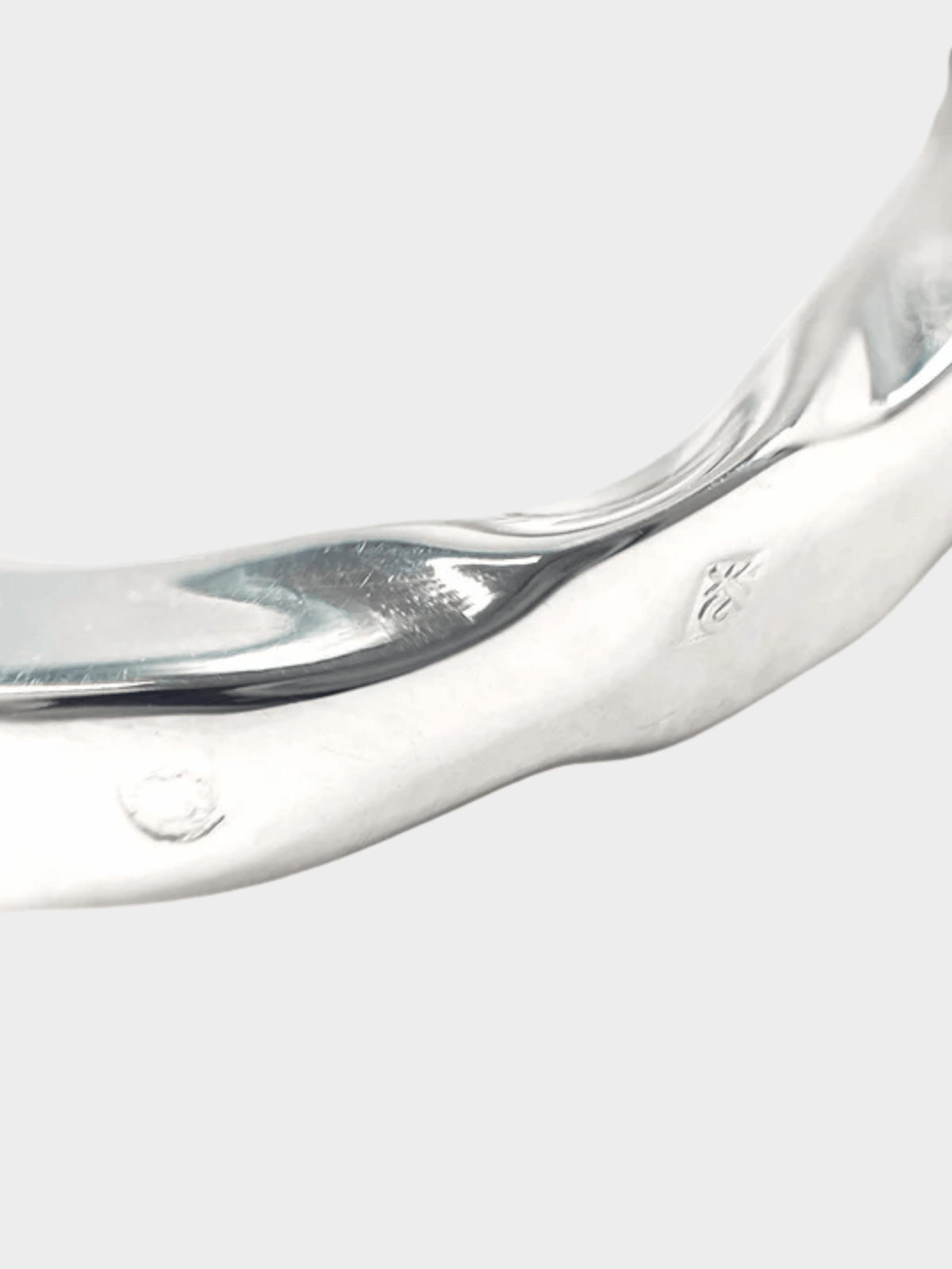 Chanel 2000s Silver Clover Camellia No.5 Ring