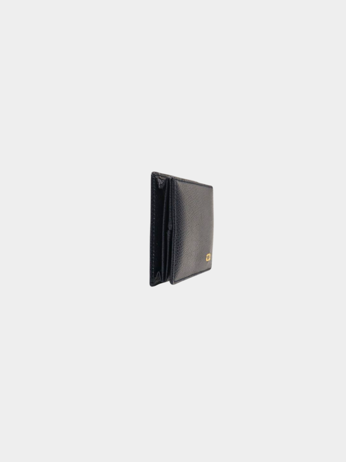 Christian Dior 2000s Navy CD Leather Coin Case