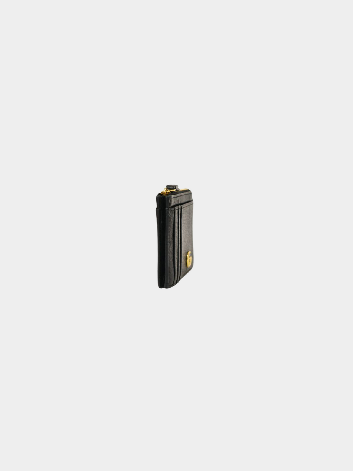 Gucci 2010s Black Leather Marmont Card Case