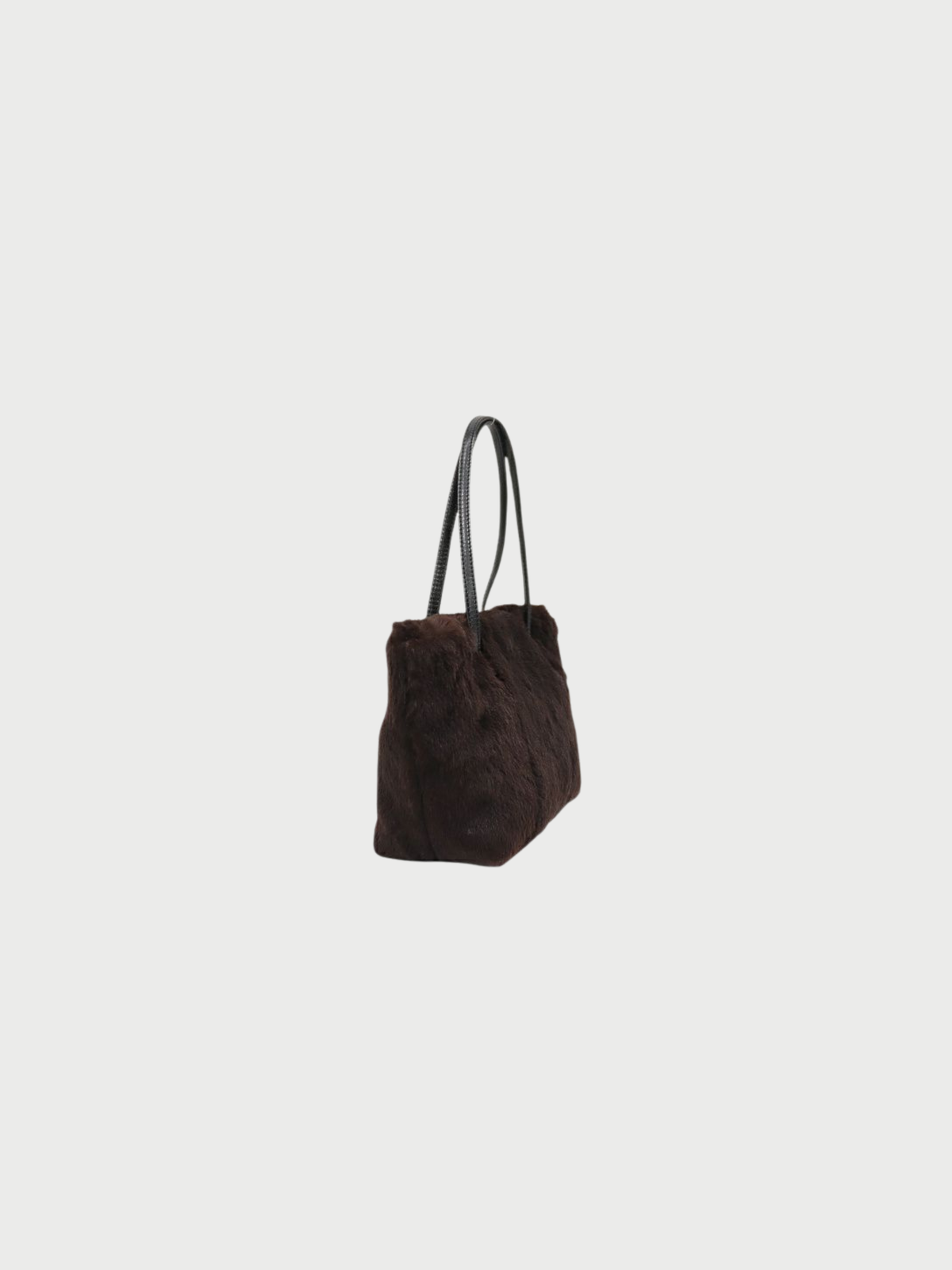 Fendi 2000s Brown Black Fur Leather Handbag