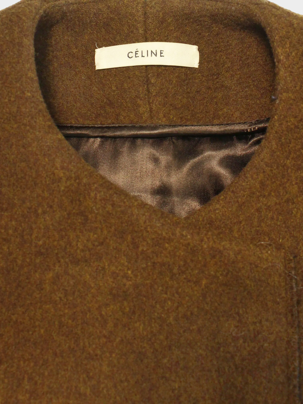 Céline by Phoebe Philo 2011 Brown Flared Wool Coat