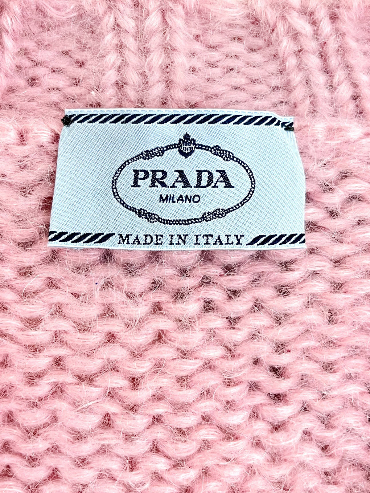 Prada 2010s Pink Oversized Mohair-Blend Sweater