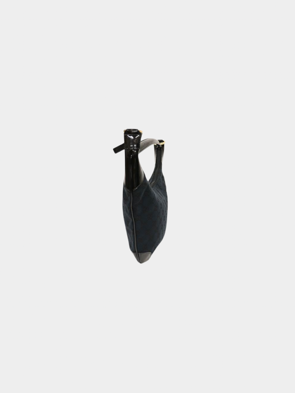 Gucci 2000s Black GG Canvas One-Shoulder Bag