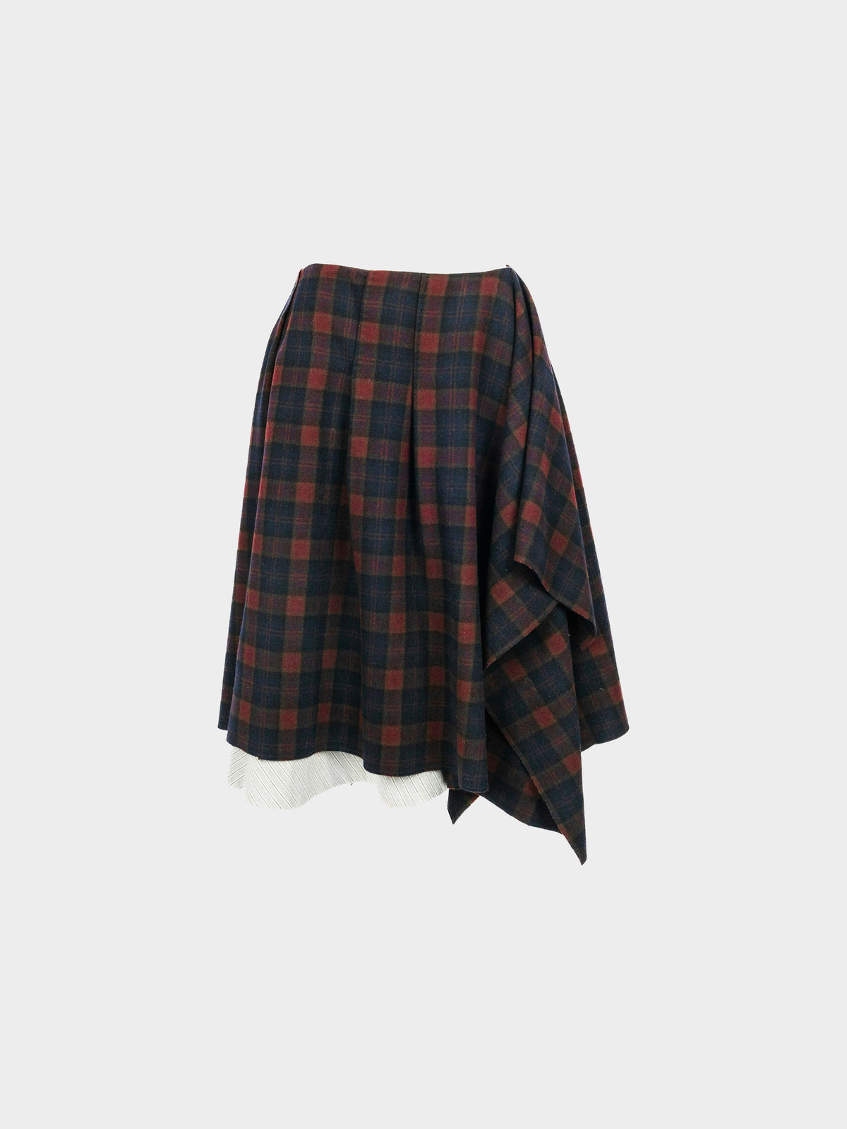 Alexander McQueen 2000s Black and Red Plaid Jacket and Skirt Set
