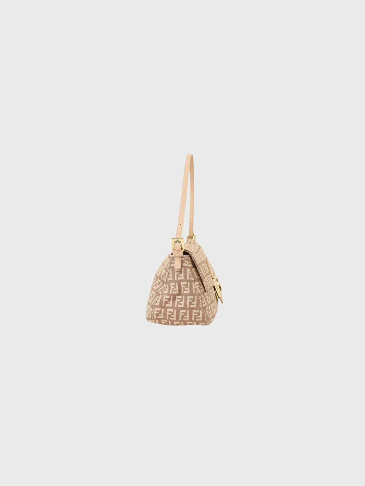 Fendi 2000s Pink Zucchino Mini Mamma Baguette Bag