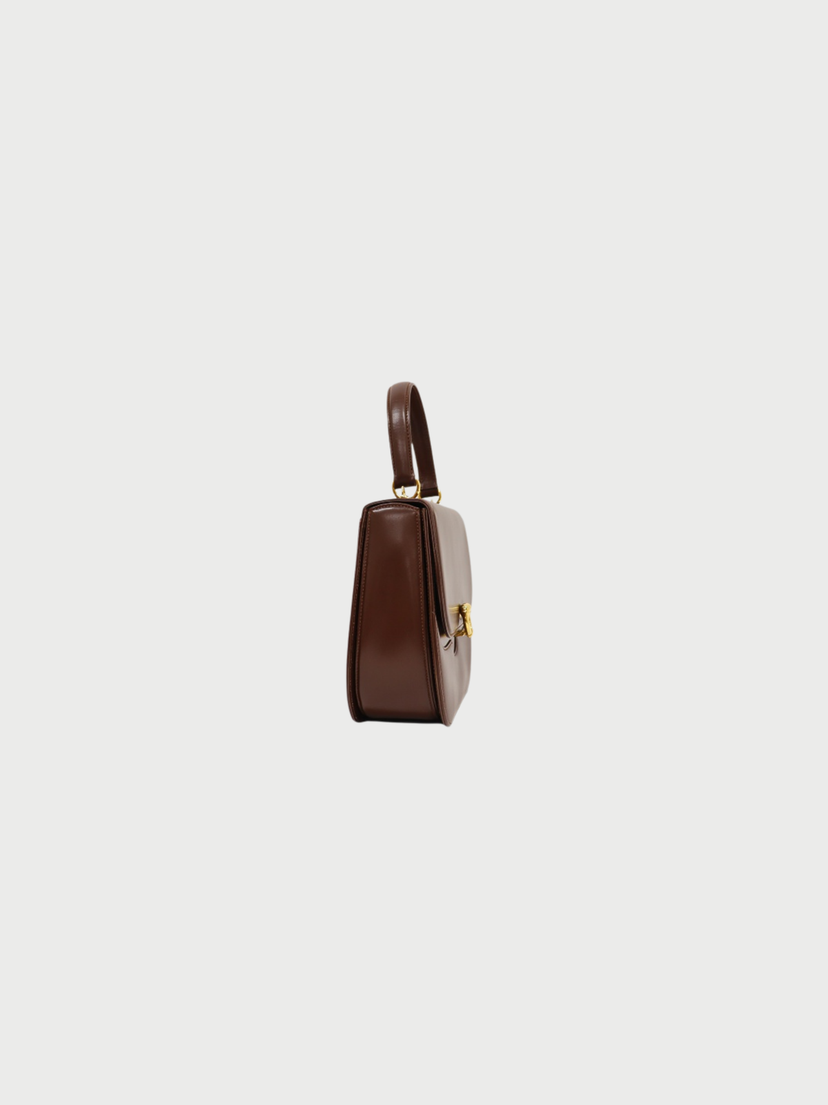 Gucci 2000s Brown Leather Horseshoe 2Way Bag