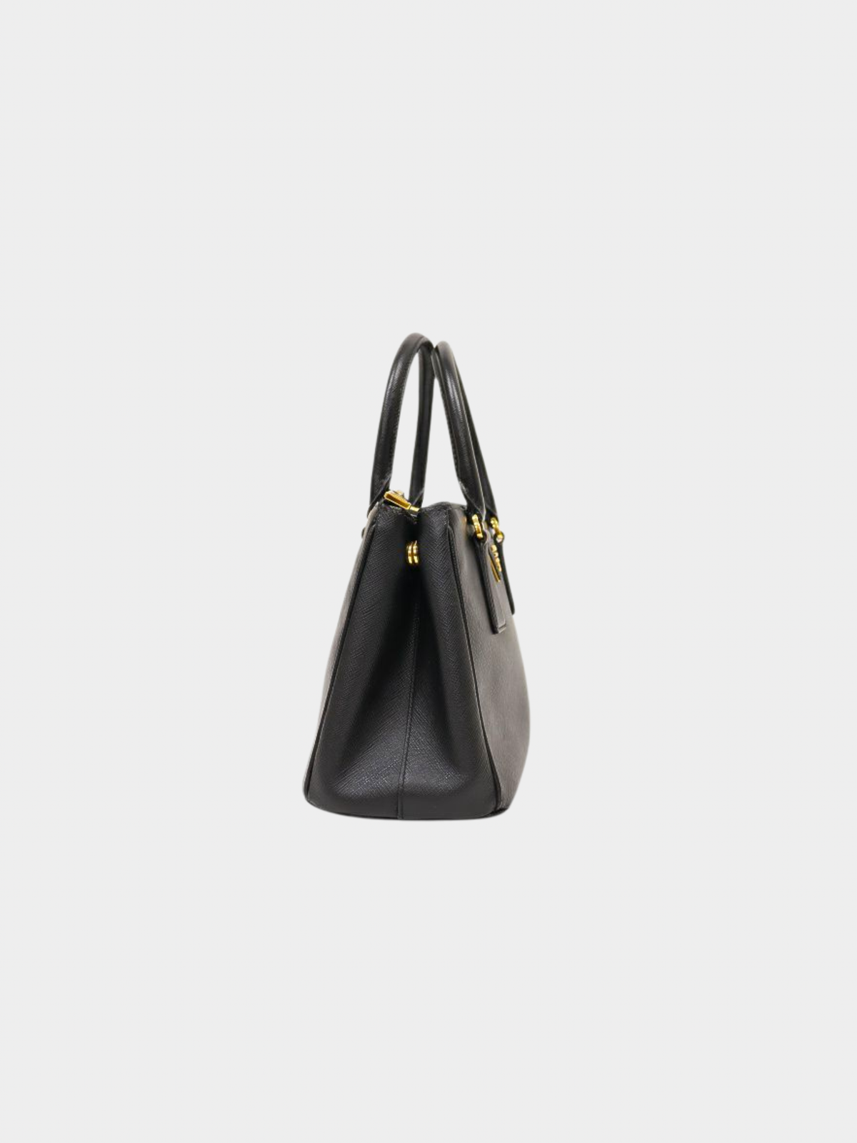 Prada 2010s Black Saffiano Galleria 2-Way Bag