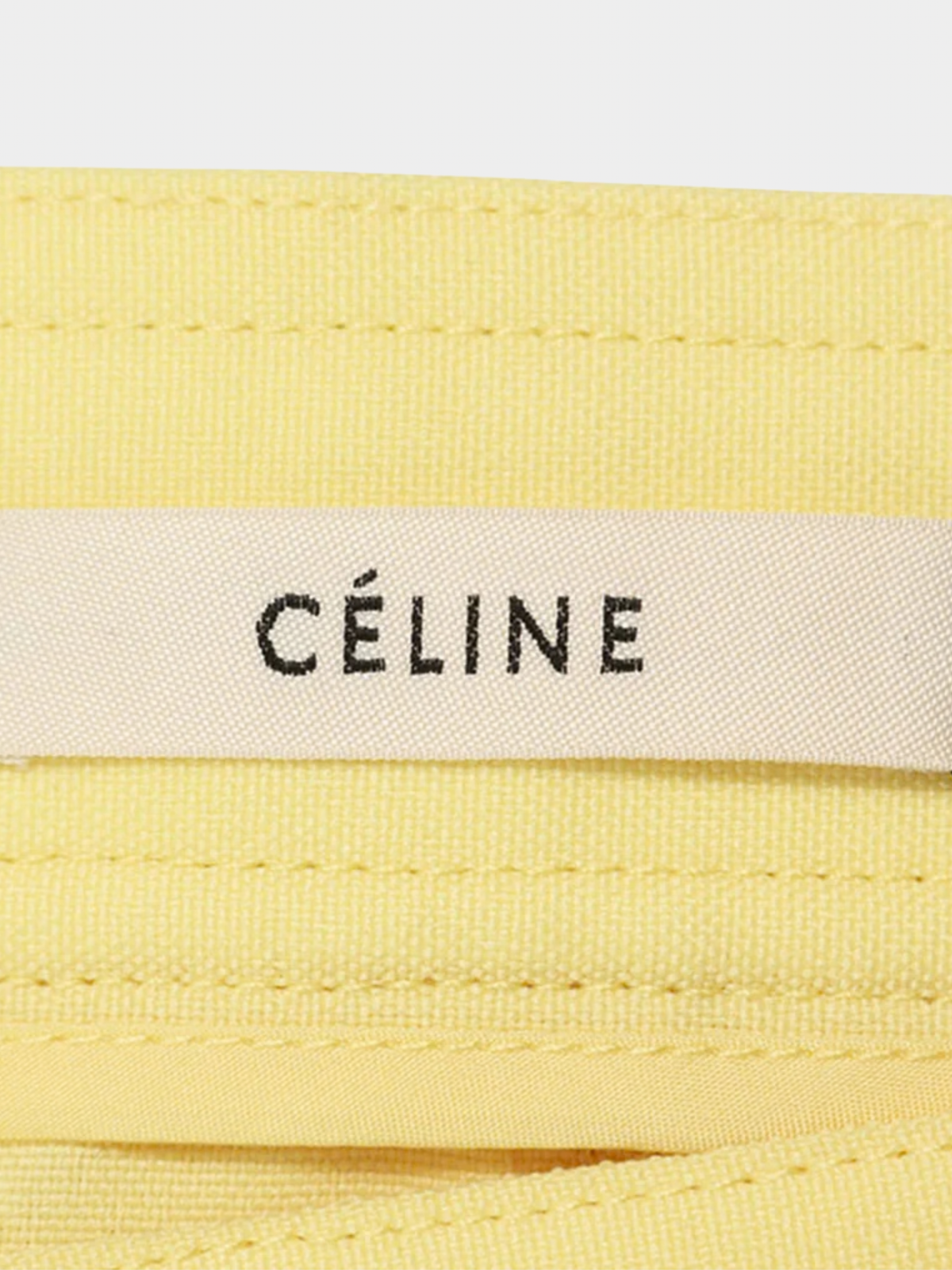 Celine by Phoebe Philo SS 2018 Yellow Pleated Skirt