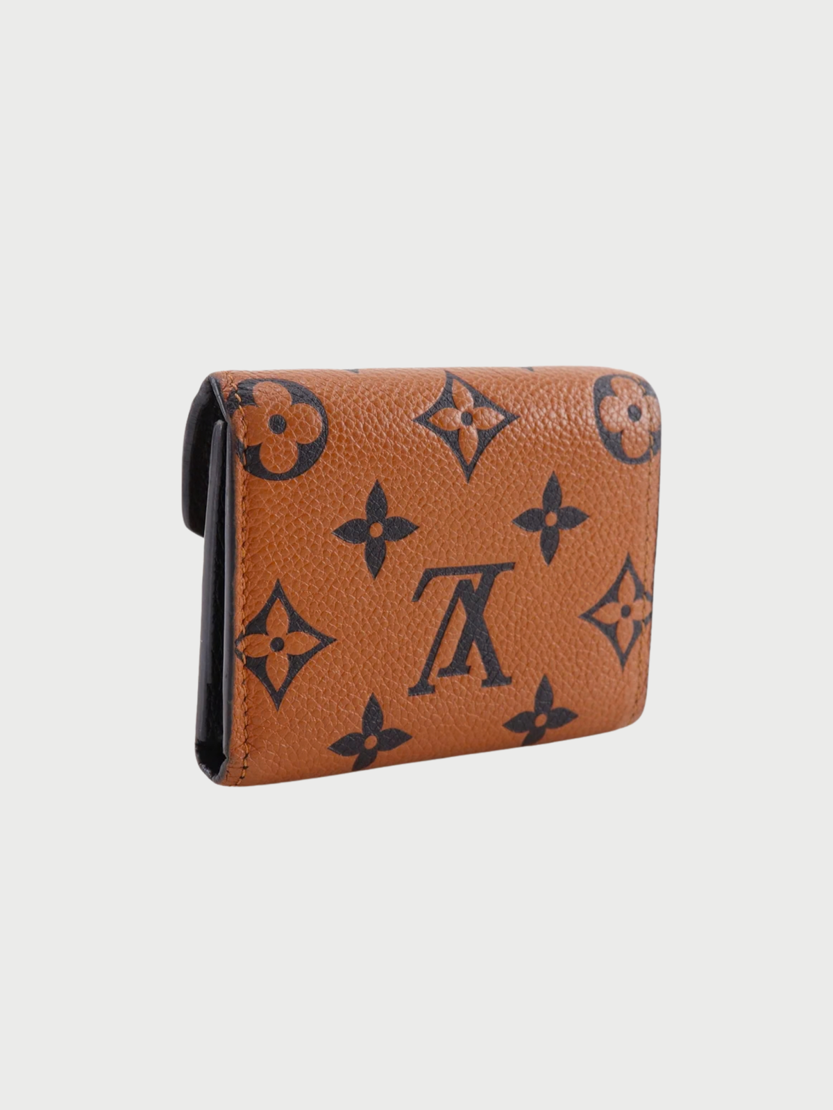 Louis Vuitton 2020 Brown Monogram Empreinte Leather Zoe Tri-Fold Wallet