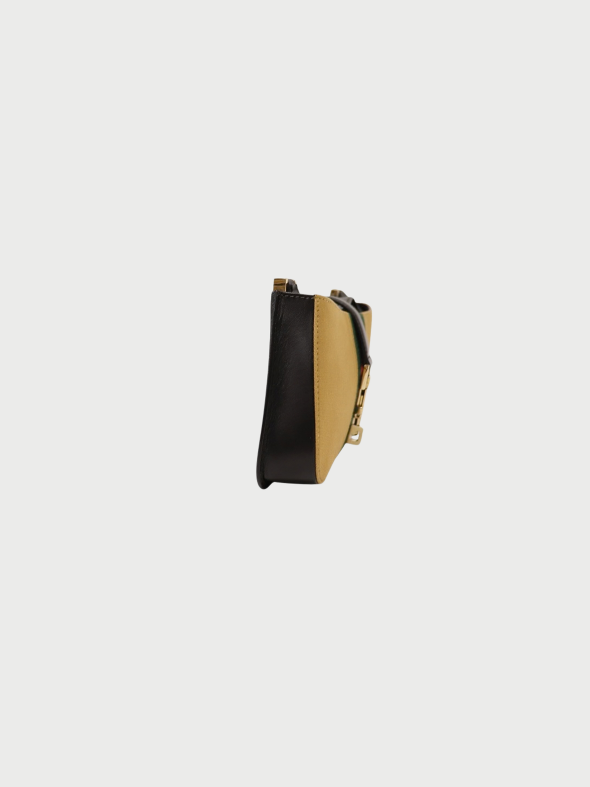 Gucci 2000s Beige Canvas Sherry Line Shoulder Bag