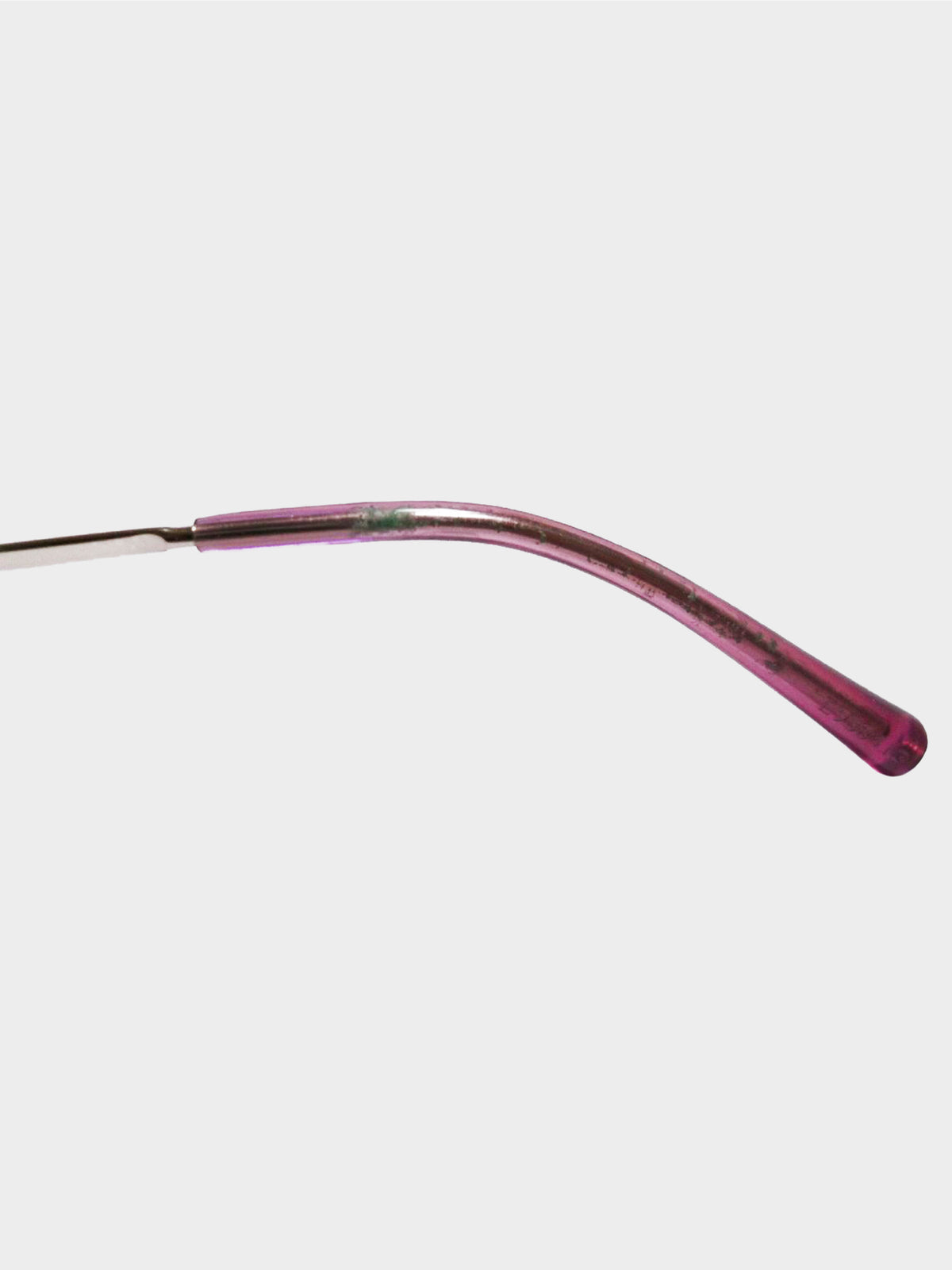 Chanel 2000s Pink Monolens Rimless Sunglasses