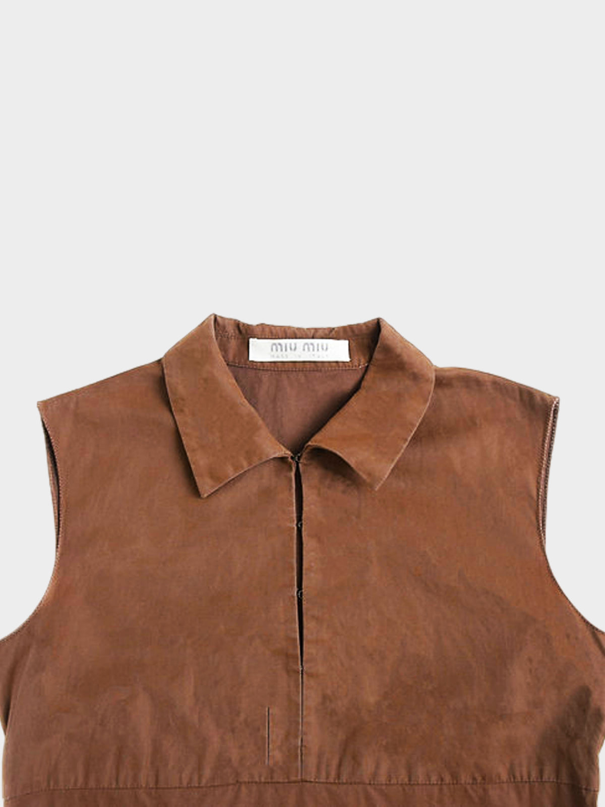 Miu Miu SS 1999 Brown Polo Dress