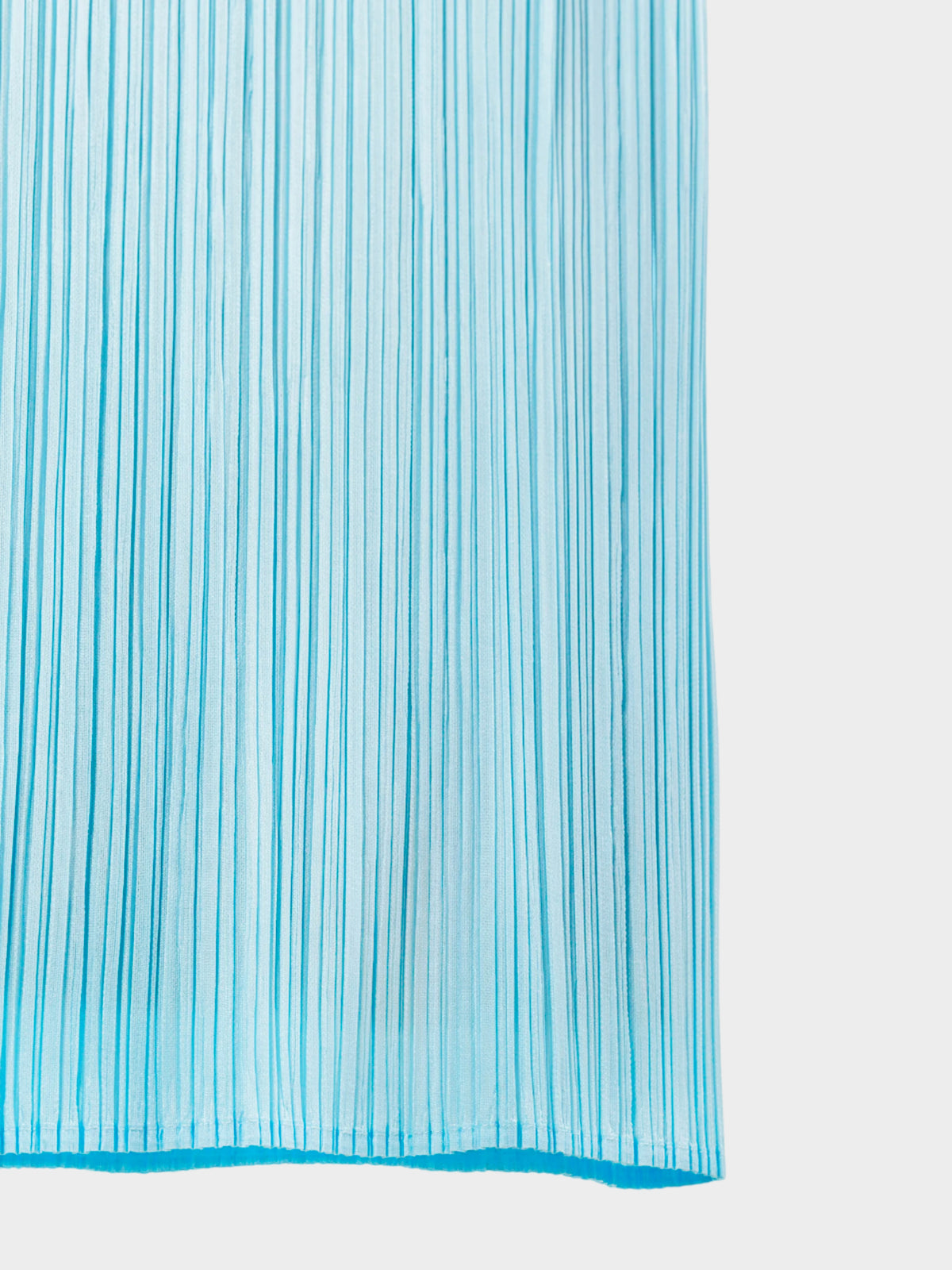 Issey Miyake 2000s Light Blue Pleated Skirt