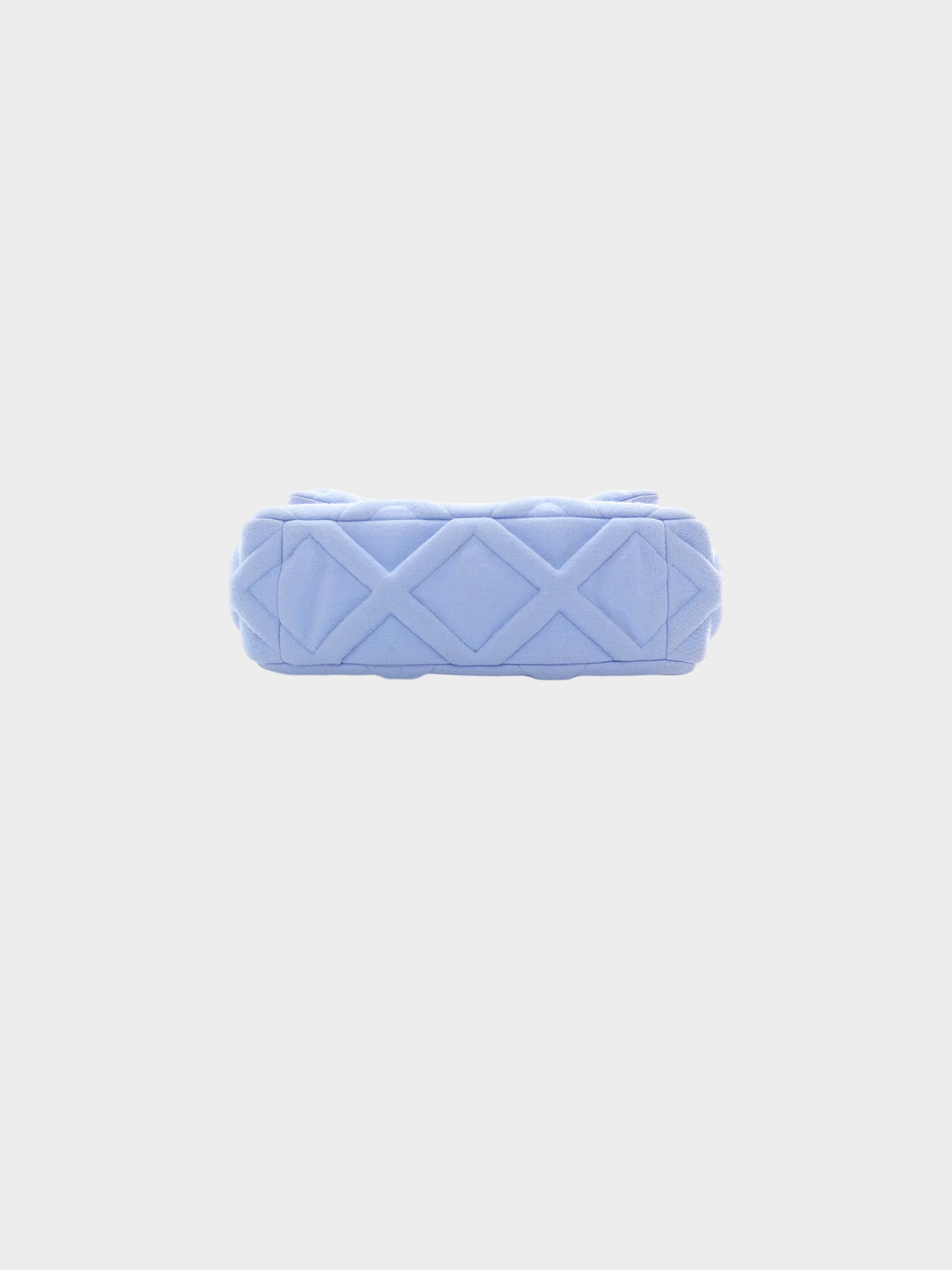 Chanel 2020 Blue Jersey Quilted Medium  19' Flap Bag