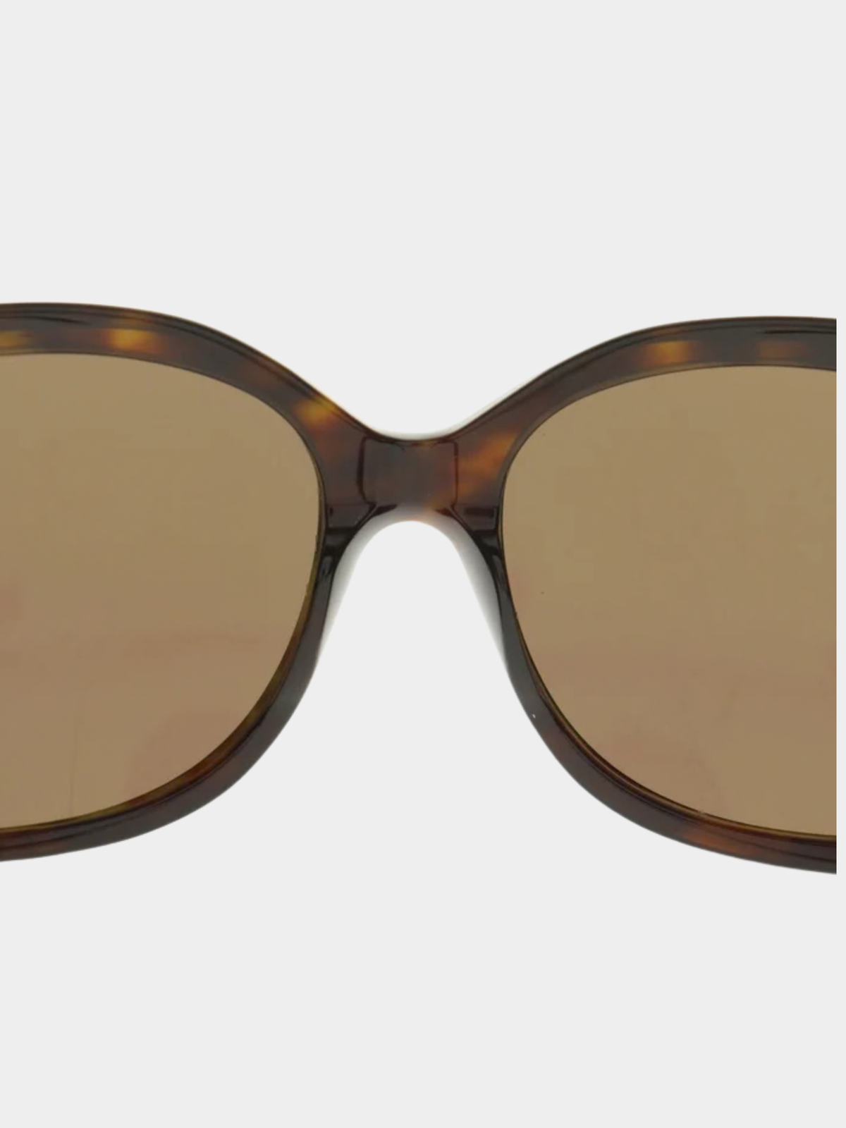 Chanel 2000s Brown Plastic Coco Mark Sunglasses