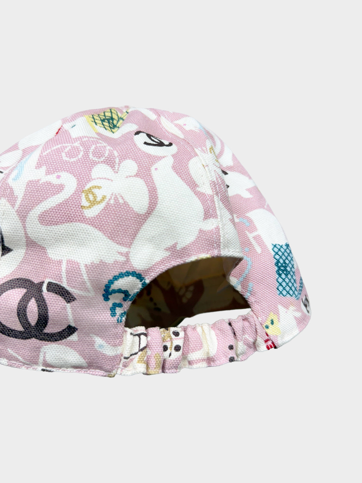 Chanel SS 2007 Light Pink Baby Animals Print Cap
