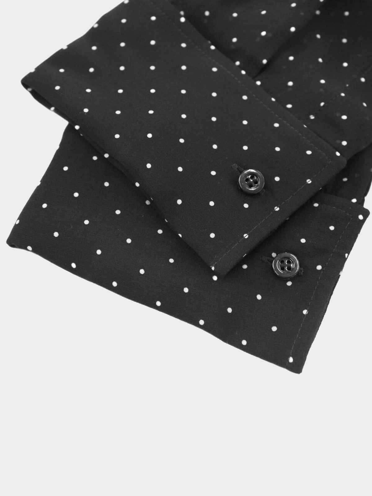 Christian Dior 2020s Black Polka Dotted Ascot Blouse with Ribbon