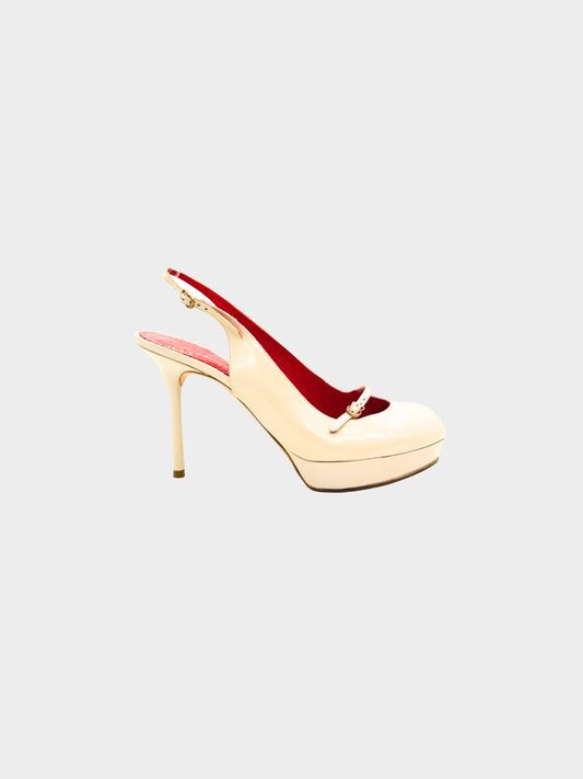 John Galliano 2000s Beige Pumps
