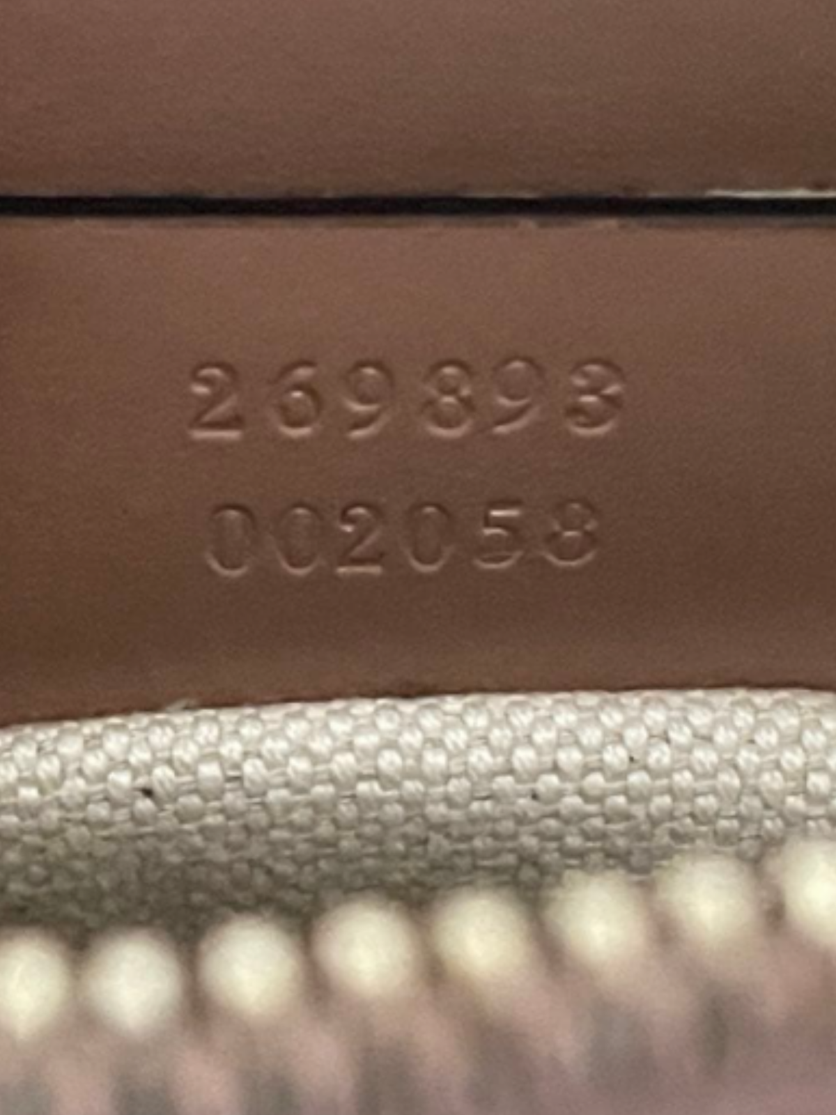 Gucci 2000s Brown GG Rosa Beige Canvas Mayfair Pochette Castaño