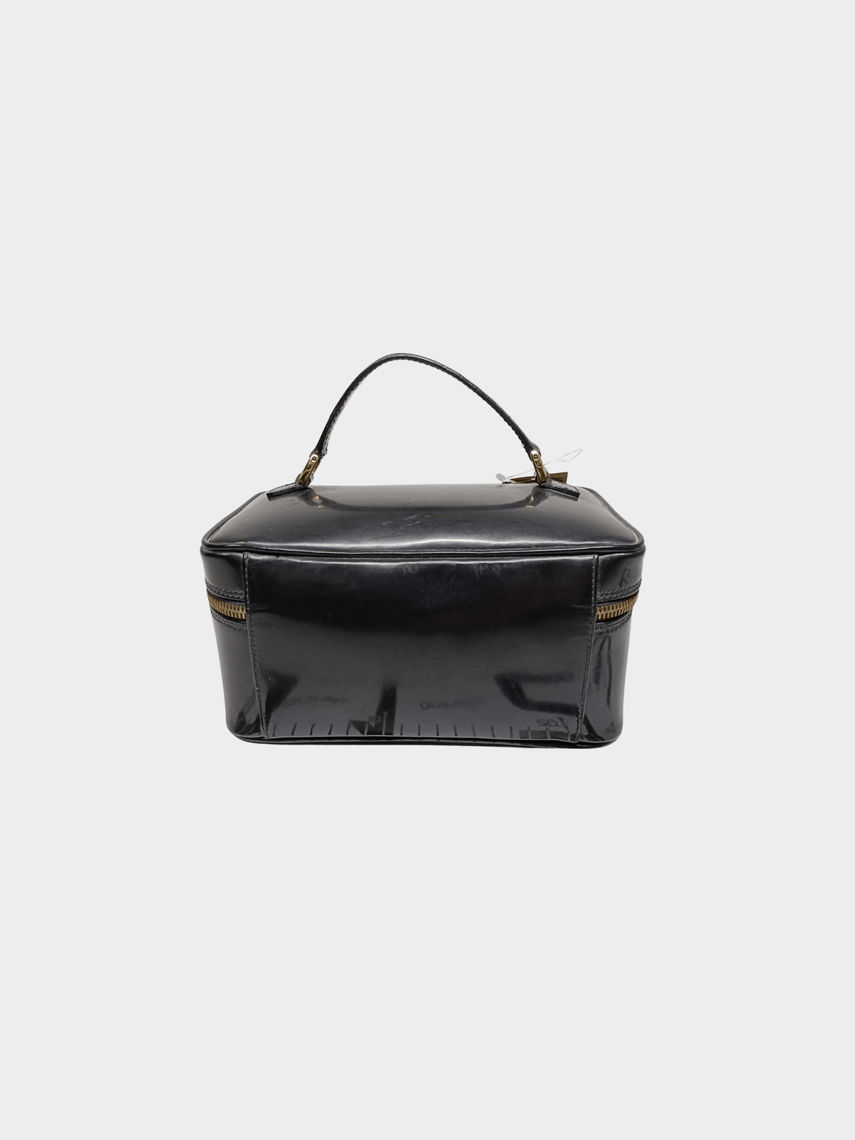 Gucci 1990s Black Leather Vanity Bag