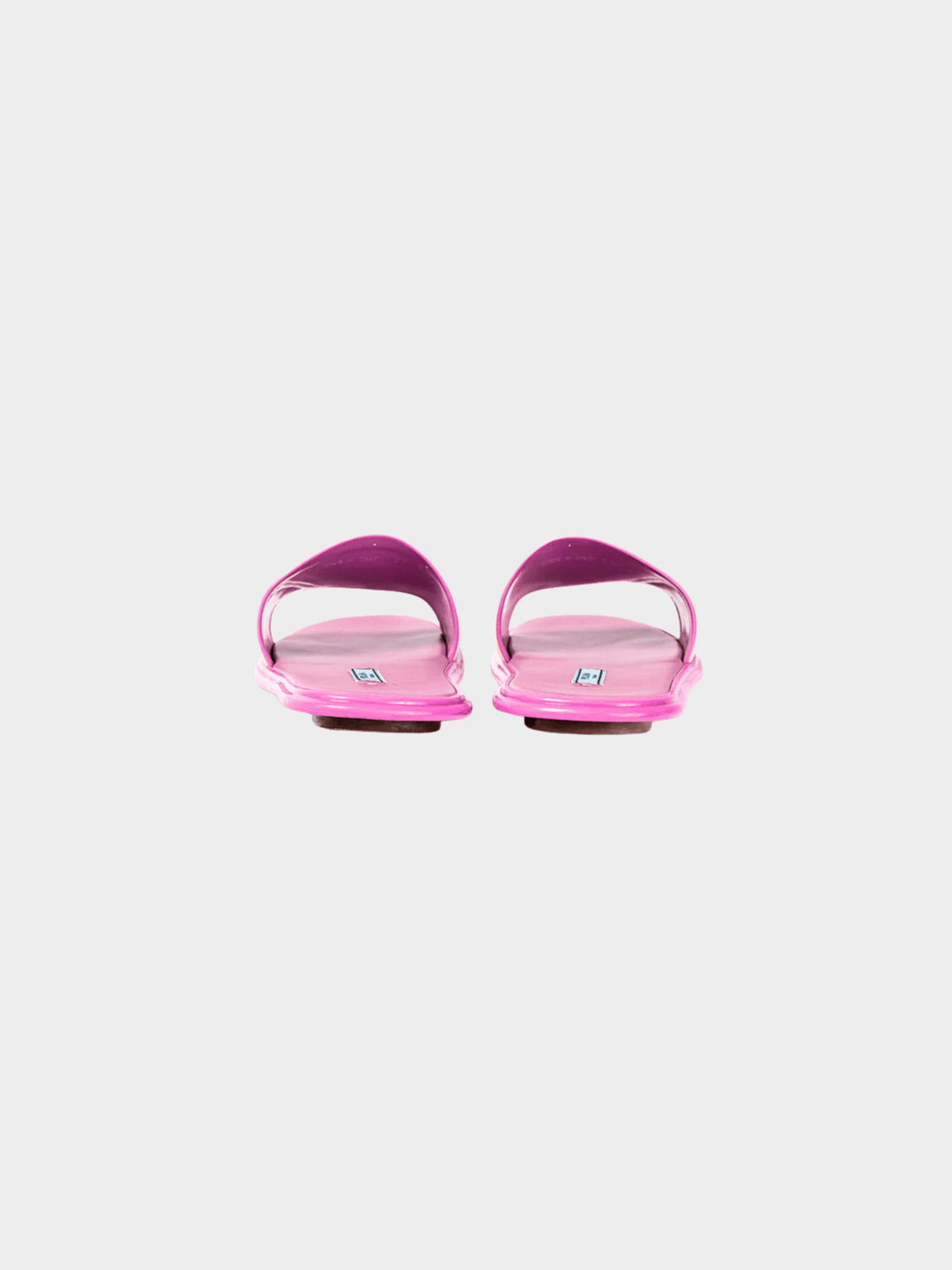 Prada SS 2017 Runway Pink Color-Block Rubber & Leather Slides