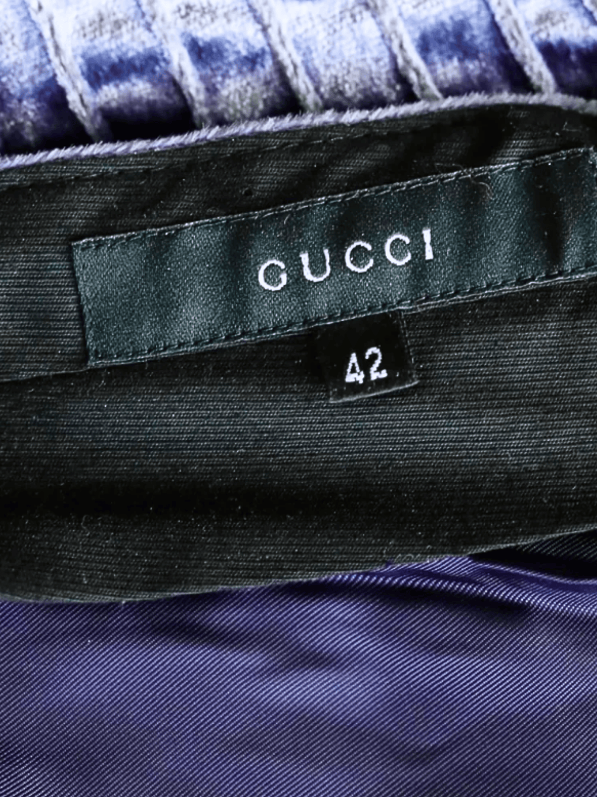 Gucci FW 1999 Runway Purple Velvet Flared Pants