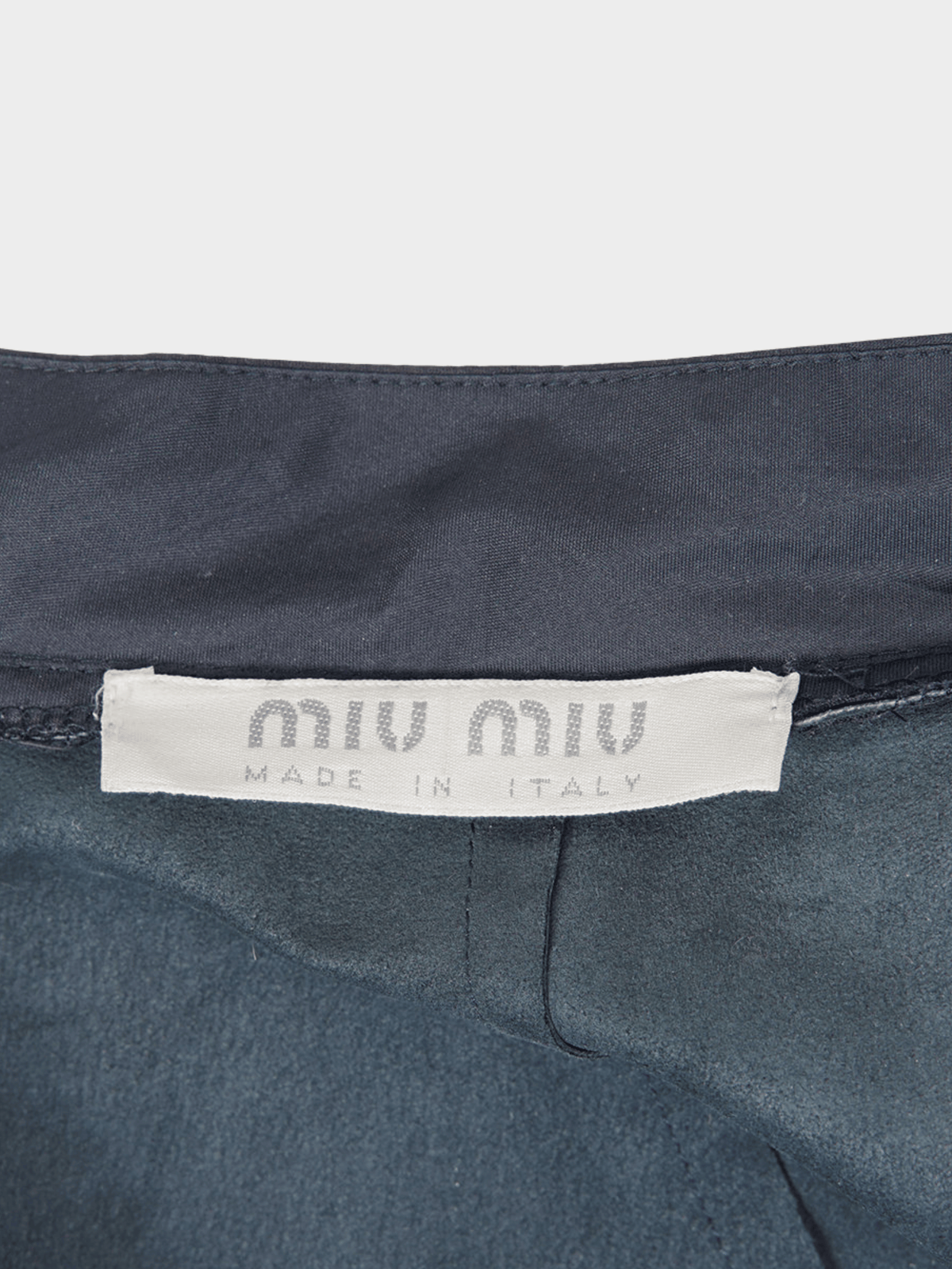 Miu Miu SS 2000 Navy Leather Jacket