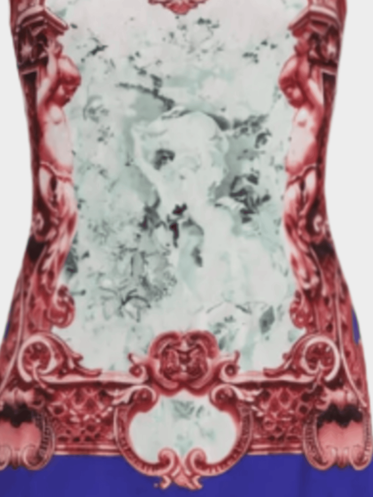 Jean Paul Gaultier 1990s Printed Mesh Maxi Dress