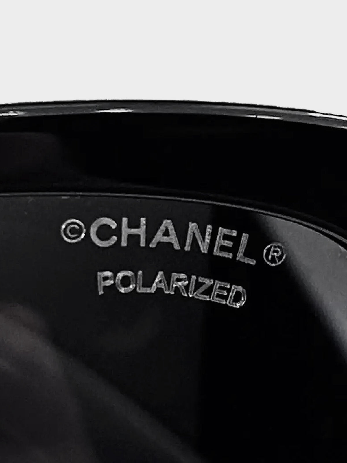 Chanel 2020s Beige and Black Two-tone Oval Sunglasses
