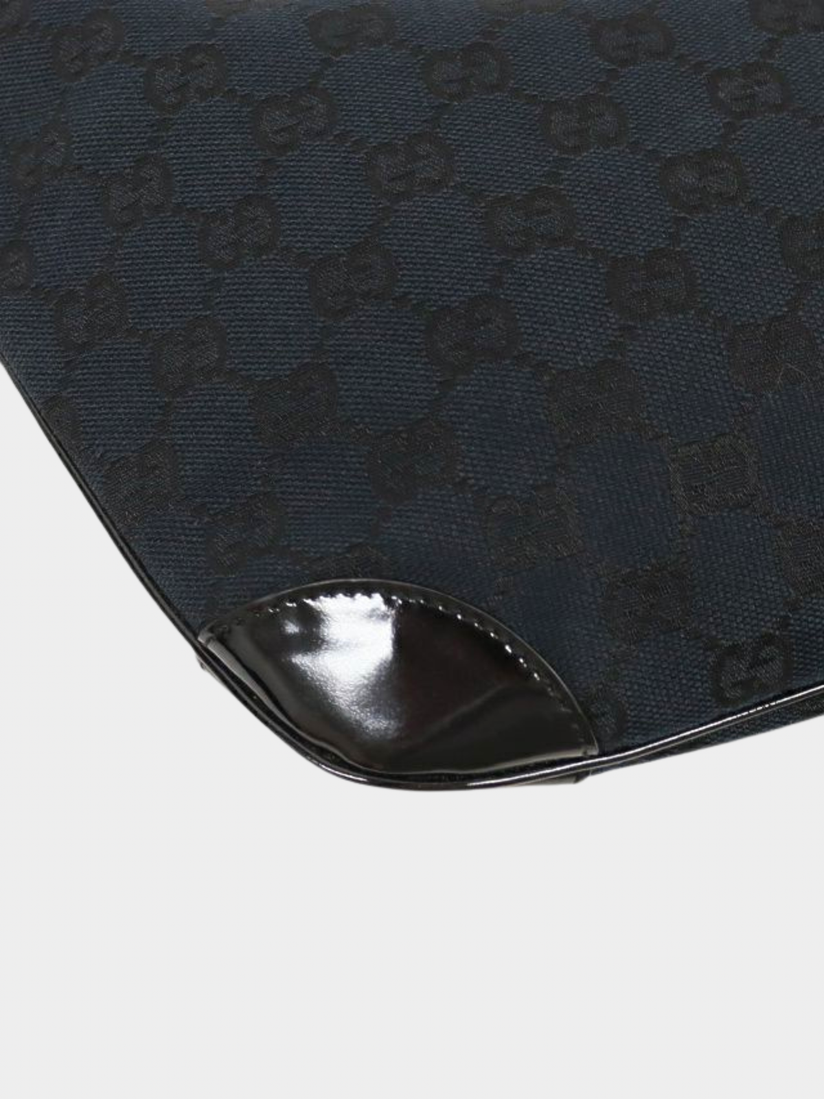 Gucci 2000s Black GG Canvas One-Shoulder Bag