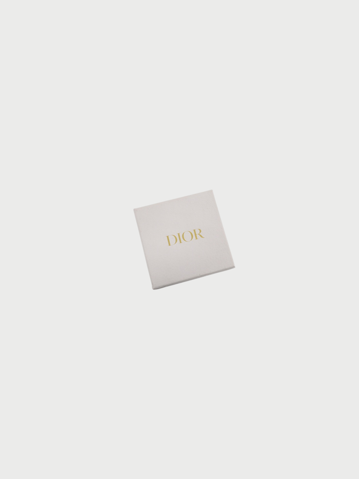 Christian Dior 2000s Gold Plated Metal Rhinestone CD Earrings