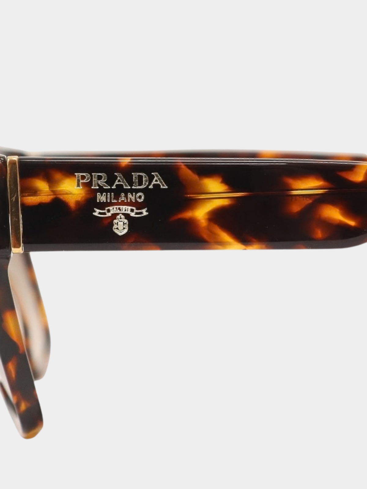 Prada 2010s Tortoiseshell Plastic Sunglasses