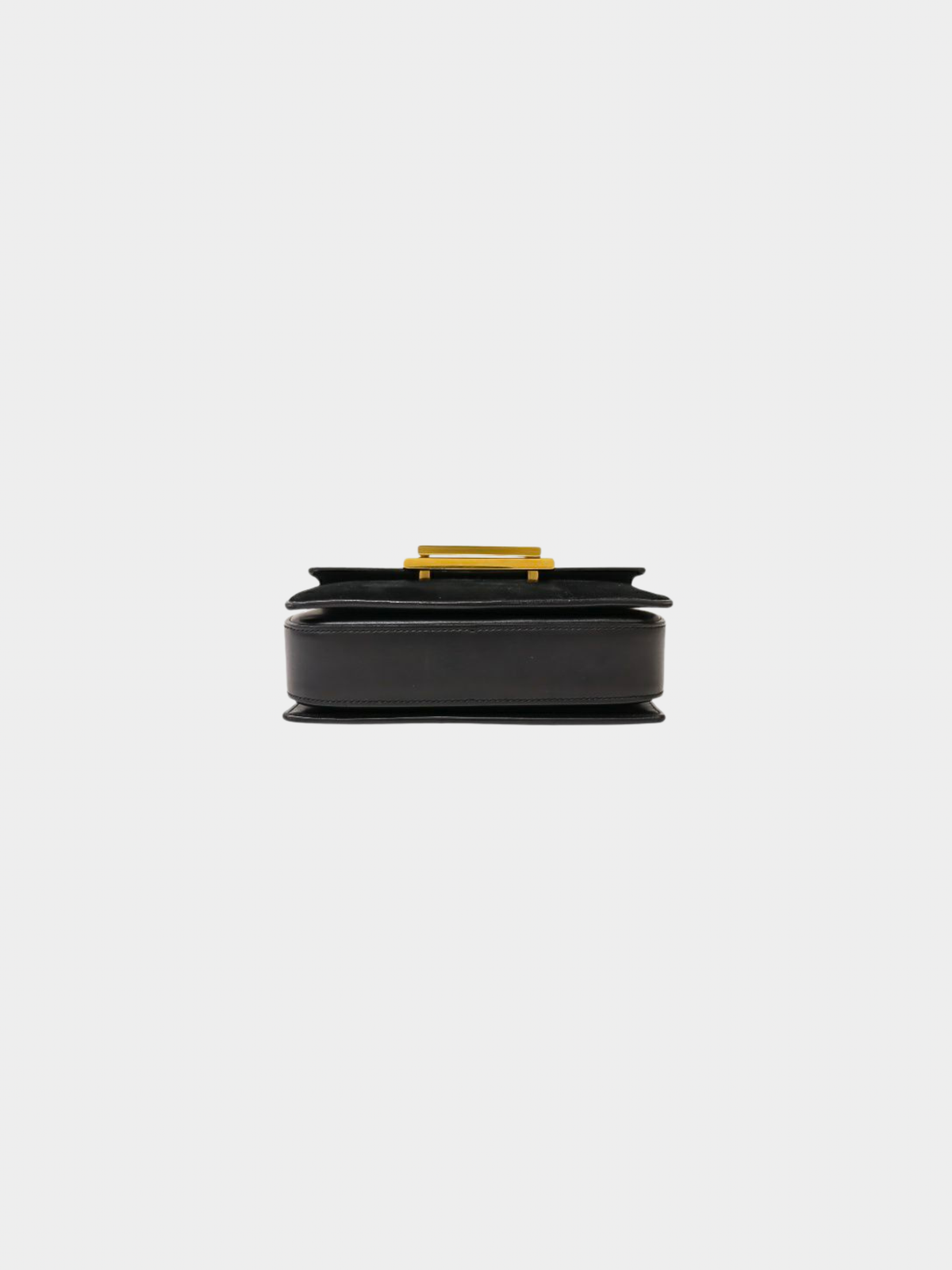 Yves Saint Laurent 2000s Black Loulou Leather Suede Shoulder Bag