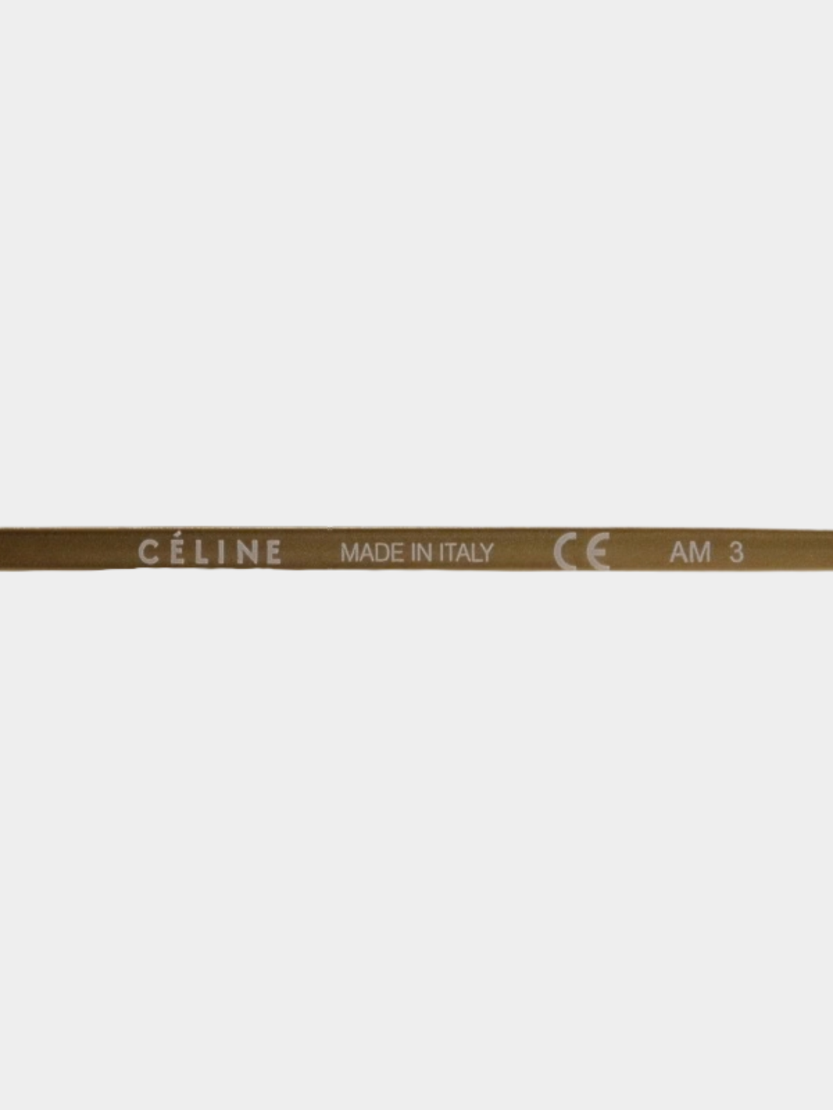 Celine 2010s Brown Gold Plastic Teardrop Sunglasses