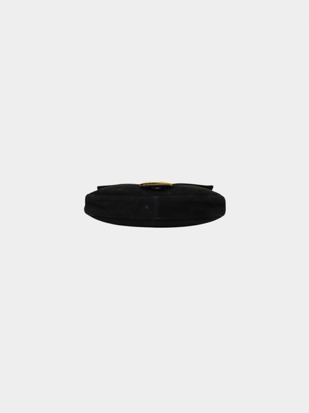 Fendi 2000s Black Suede Mama Baguette